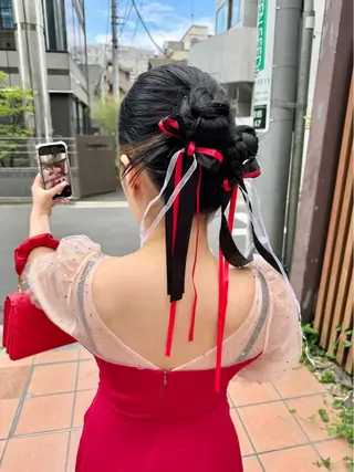 ミディアム ヘアアレンジ ボブ/ショート 吉田竣のヘアスタイル