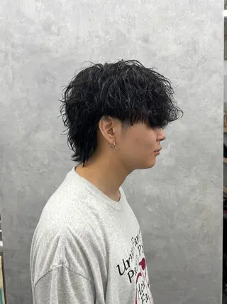 ミディアム パーマ メンズ 🐬AYAKA🐬/ 新宿/メンズ/パーマのヘアスタイル