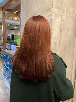 セミロング カラー 横浜美容室／暖色系 michika🌹のヘアスタイル