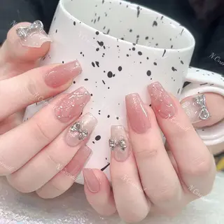 ネイル 長いだし/スカルプ/ パラシェルN.oneのネイルデザイン