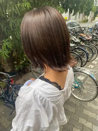 ミディアム 亀川蓮 Agu hairのヘアスタイル