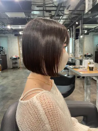ショート カラー パーマ ヘアアレンジ メンズ キッズ ネイル マツエク・マツパ アイブロウ 透明感カラー・レイヤ ー🎀amika🎀のヘアスタイル