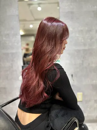 ロング _WHITE難波店[アンダーバーホワイト]所属・艶カラー/髪質改善 /韓国風/中村嘉秀のヘアスタイル