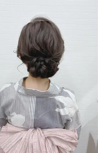 セミロング ヘアアレンジ GRANLUSSO 〜グランルッソ駅前店所属・木口 嘉美のヘアスタイル