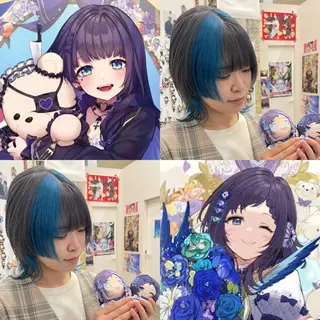 ミディアム カラー SALOWIN池袋East店3F所属・インナーカラー 推し ブリーチ  髪質改善のヘアスタイル