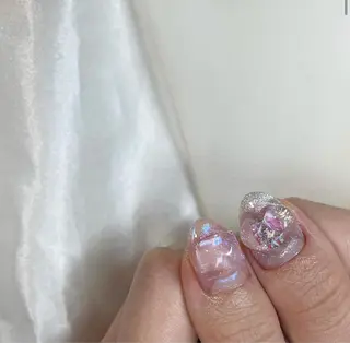 カラー ネイル 𓂃🦢Aurora Swan🌙𓂃のネイルデザイン