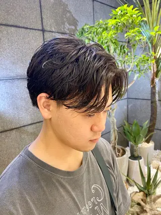 パーマ メンズ 酸スト/フェザー パーマ/三谷海斗のヘアスタイル