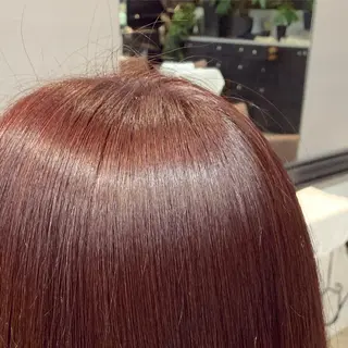 セミロング カラー もてぎさやか👩🏻 🪄巻ける縮毛矯正のヘアスタイル