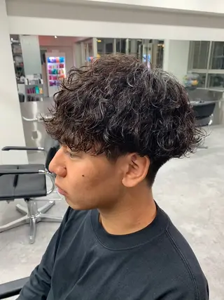 ショート パーマ メンズ パーマ支持率No.1 ❤️🔥安成弾のヘアスタイル