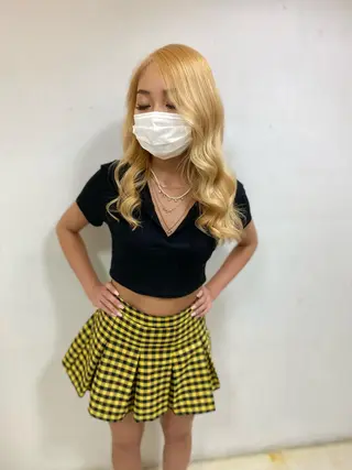 セミロング カラー ヘアアレンジ メンズ キッズ ネイル マツエク・マツパ 🌟ブリーチ特化型 ハイトーンカラー🌟のヘアスタイル