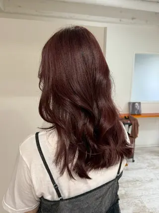 セミロング カラー piLLon 心斎橋のヘアスタイル