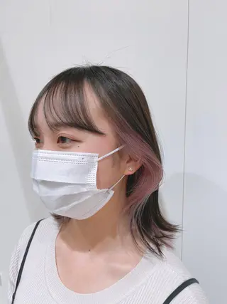 ミディアム 田中  愛のヘアスタイル