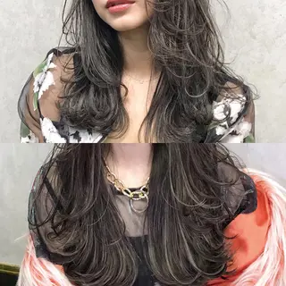 ロング 塩川 和弥のヘアスタイル