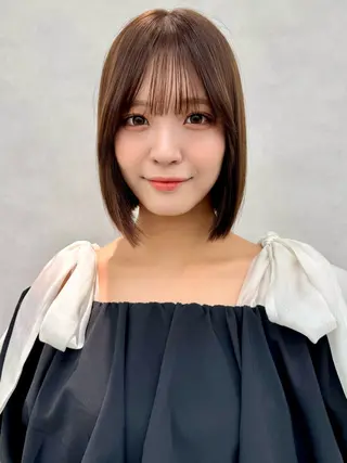 ミディアム ショート/ボブ/ 白髪ぼかし/しんやのヘアスタイル