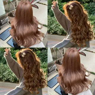 ロング カラー kana ブリーチなしカラー✨のヘアスタイル