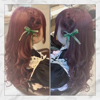 ロング ヘアアレンジ ヘアセット/着付け 𓇼 松本 夏美𓇼のヘアスタイル