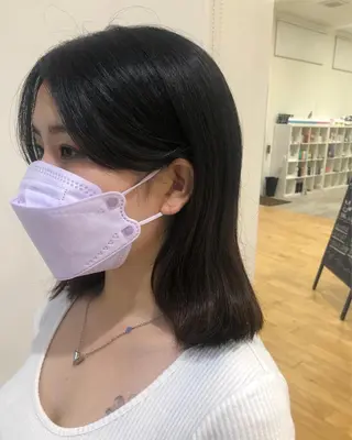 ミディアム 松原 愛莉のヘアスタイル