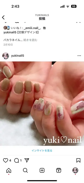 ネイル yuki♡nail 光が丘駅7分のネイルデザイン