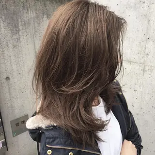 セミロング カラー 似合わせ専門美容師 なかじまのヘアスタイル