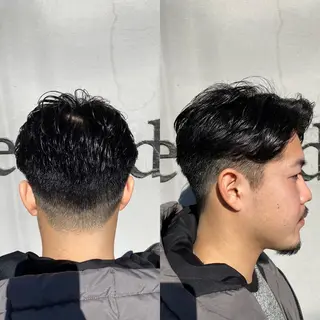 ショート メンズ シムラ カイゲンのヘアスタイル