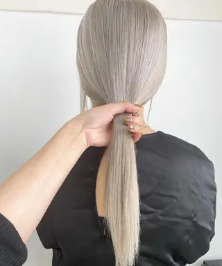 セミロング カラー GiseL アンリのヘアスタイル