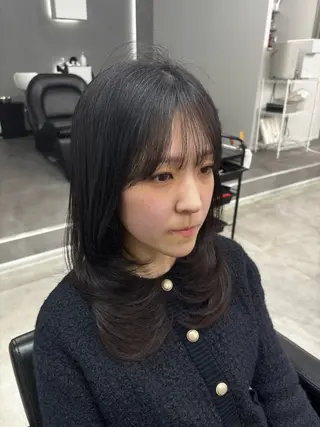 セミロング 今里 雄大のヘアスタイル