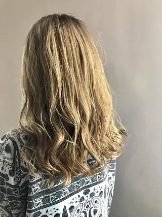 ロング カラー 島袋 ナオユキのヘアスタイル