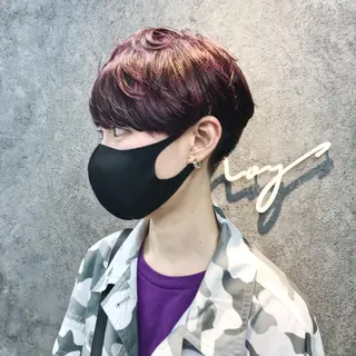 ショート 所渉/韓国レイヤー /ウルフカットのヘアスタイル