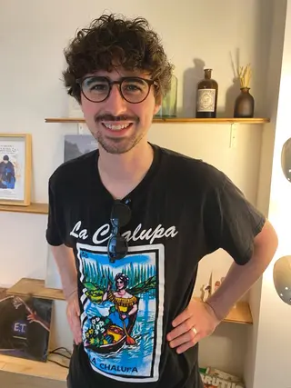 ショート パーマ メンズ 森貴裕/ベージュ/ パーマ/オリーブのヘアスタイル