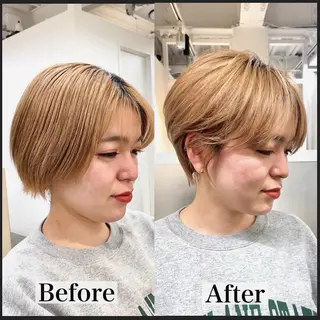 ショート カラー 表参道【髪質改善】 宮嶋勇太のヘアスタイル