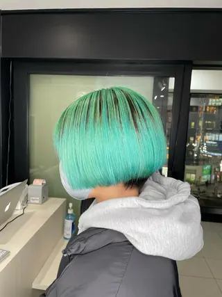 カラー JUNYA 海外ガールヘアのヘアスタイル