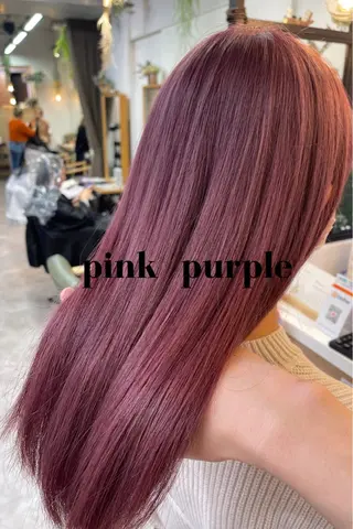 ロング カラー charm《銀座》 ヘアセット/縮毛矯正のヘアスタイル