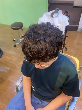 パーマ ヘアアレンジ メンズ メンズ特化 エシカル　松原大将のヘアスタイル