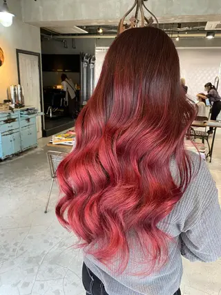 ロング 韓国レイヤー/透明感 カラー🦋mioのヘアスタイル