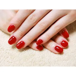 ネイル 痛ネイル/ワンホン/ フィルイン/長さだしのネイルデザイン