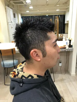 ショート メンズ すげさやか ✨メンズカットパーマのヘアスタイル