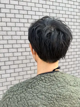 ショート メンズ パーマ/ハイトーン /吉田眞のヘアスタイル