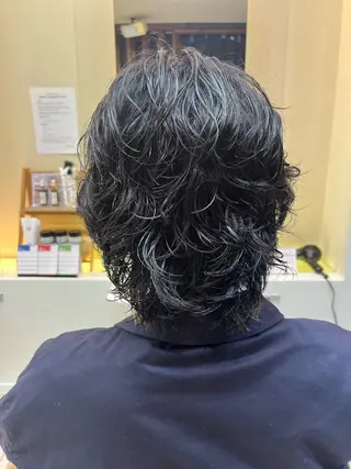 ミディアム パーマ メンズ メンズ特化/パーマ/ 髪質改善　高野奨馬のヘアスタイル