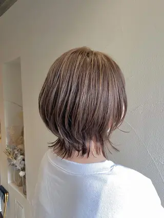 ミディアム カラー ハイトーン×似合わせ 🌱中川慎之介のヘアスタイル