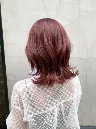 ミディアム カラー ヘアアレンジ yuka .のヘアスタイル