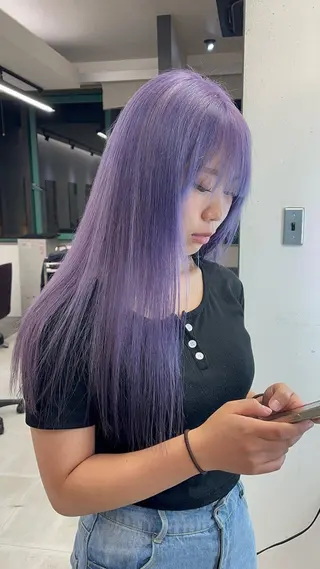 ミディアム カラー dao/ミルクティー /ブラウン/ブロンドのヘアスタイル