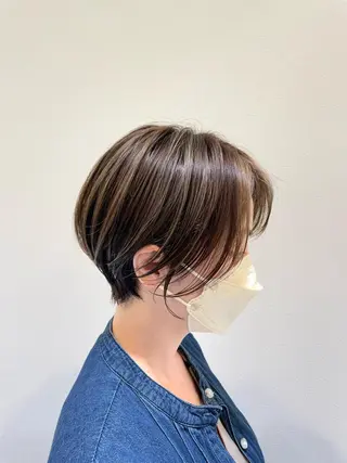 ショート カラー 似合わせスタイル 岡田勇哉のヘアスタイル