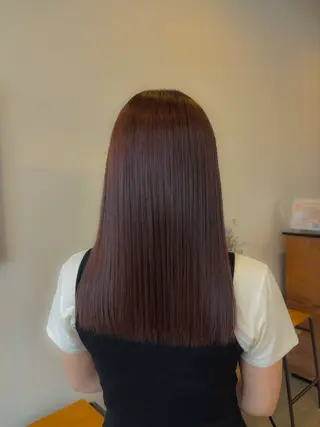 ミディアム カラー パーマ plus HAIR いずみのヘアスタイル