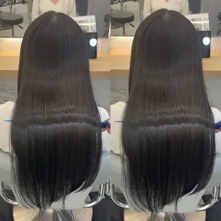 セミロング カラー 髪質改善/美髪矯正 艶髪/Takutoのヘアスタイル