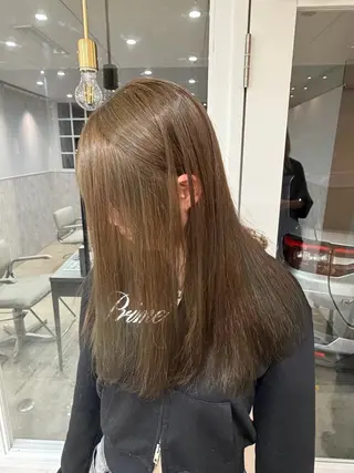 セミロング カラー 永野 みゅうのヘアスタイル