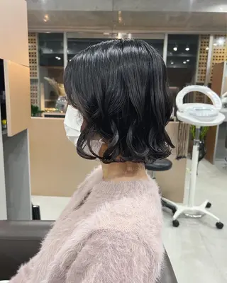 ショート パーマ ボブパーマコテ巻き風 パーマNo1深江秀平のヘアスタイル