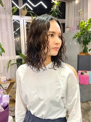 ミディアム nessヤマサキ リュウタのヘアスタイル
