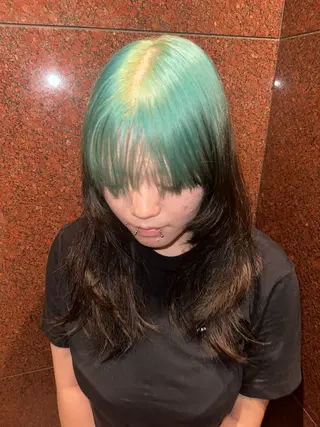 ロング カラー ブリーチ・レイヤ ー特化🔥 ちかまるのヘアスタイル