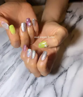 ネイル ﾈｲﾙﾙｰﾑﾘｯｶ 𝐦𝐚𝐲𝐮のネイルデザイン