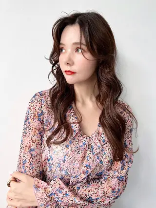 ロング カラー パーマ "オトナ髪”/ LAKA TOCCAのヘアスタイル